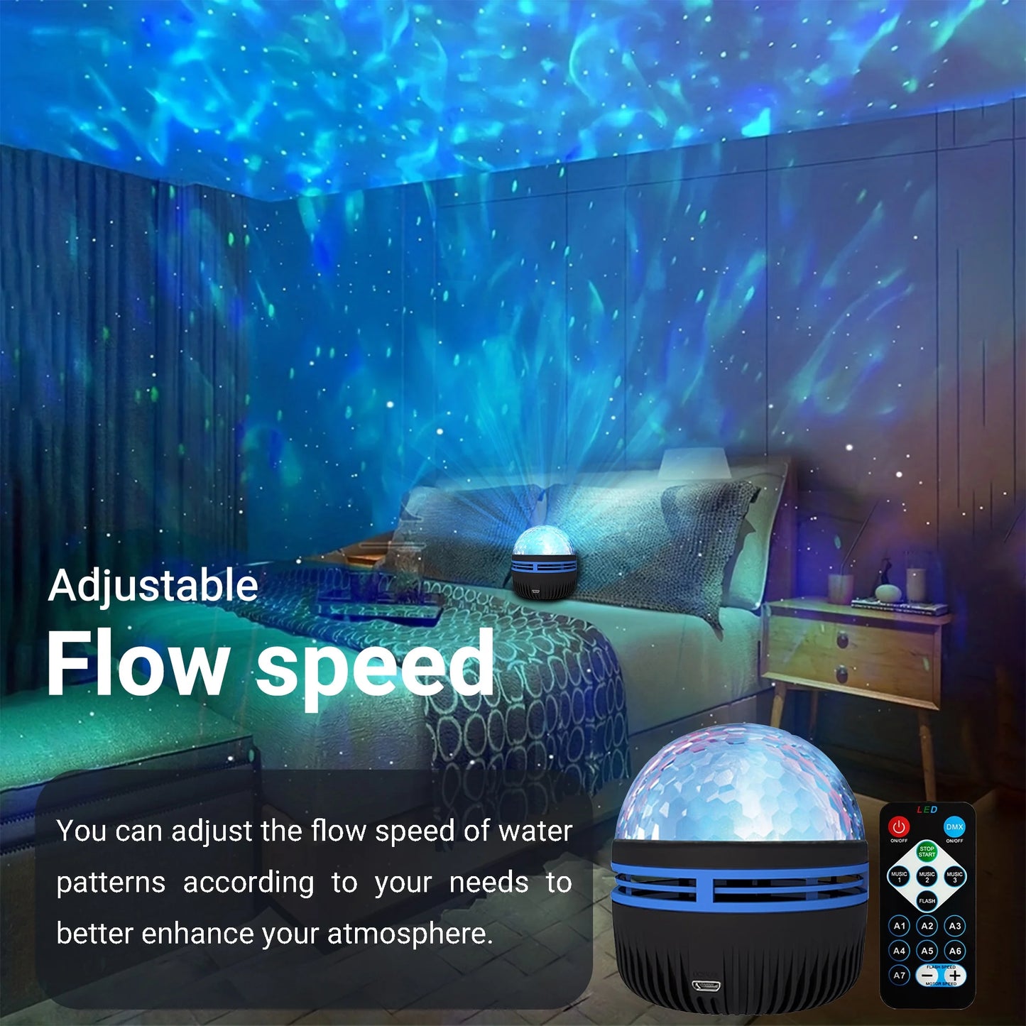 Star Projector,Remote and Voice Control Night Light for Kids ,Best Gifts Galaxy Projector for Bedroom Christmas Decor