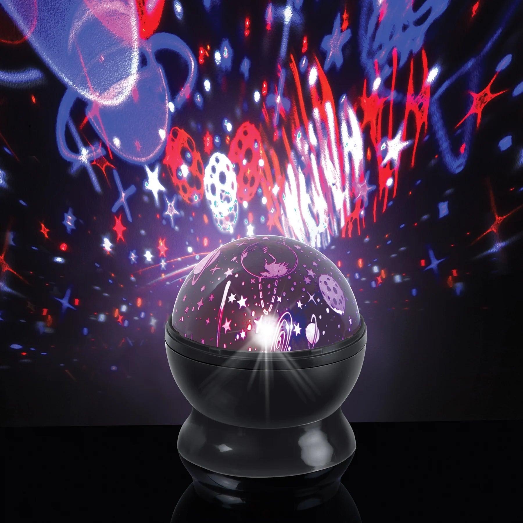 Cosmo LED Projector, Multicolor Rotating Lights, Usb/Battery Powered